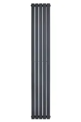 Вертикальный дизайнерский радиатор отопления ARTTIDESIGN Terni II 5/1800/295/50 серый матовый Фото - 4